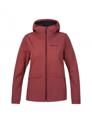 Női softshell kabát HANNAH BRIA ÉGETT ROZSDASZÍN