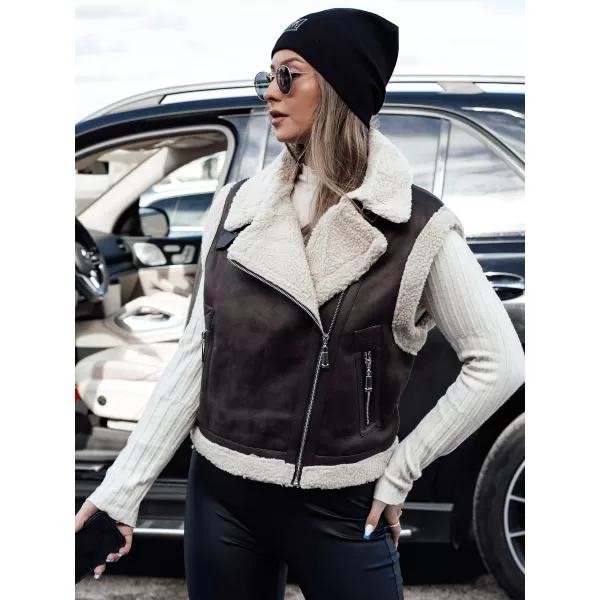  Női mellény DSTREET WOOLZIP CARAMEL Dstreet1 
