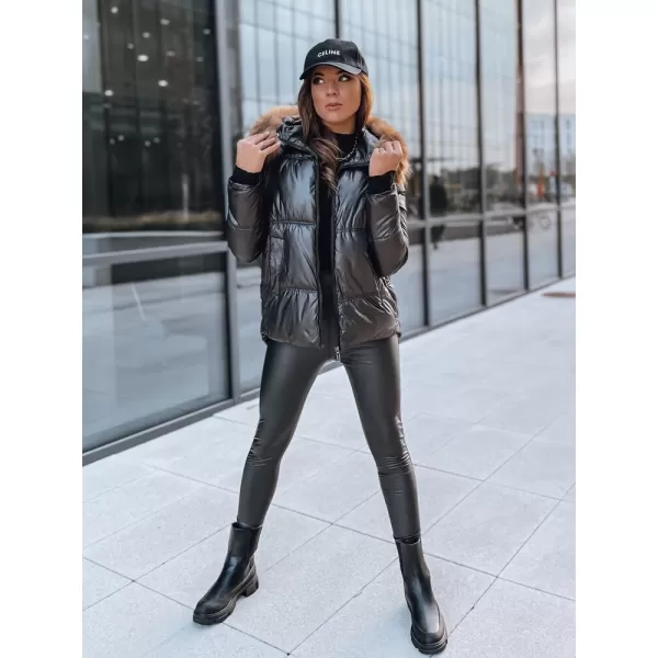  Női kabát DSTREET SPARKLE TY3953 FEKETE 