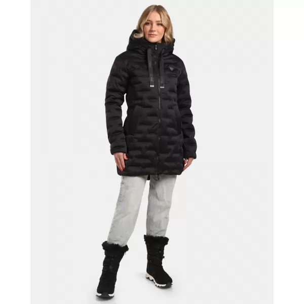  Női télikabát KILPI BELIZE-W WL0133KI FEKETE 