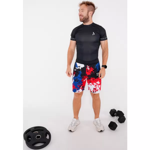  Férfi prémium funkcionális rövidnadrág zsebek nélkül ALTISPORT VOJ/ALM036KRA02 FOLTOK 