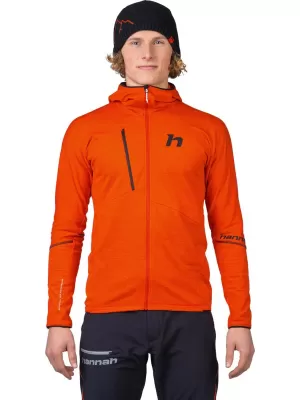 Férfi pulóver HANNAH NIRO HOODY FŰSZERES NARANCS MEL