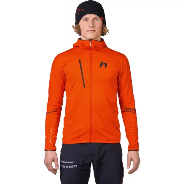  Férfi pulóver HANNAH NIRO HOODY FŰSZERES NARANCS MEL 