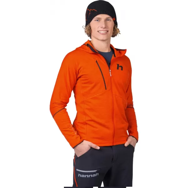  Férfi pulóver HANNAH NIRO HOODY FŰSZERES NARANCS MEL 