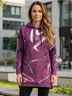 Prémium női funkcionális hosszabbított pulóver ALTISPORT VOJ/ALW049MI03 LILA