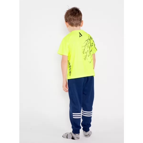  Gyermek prémium funkcionális póló ALTISPORT VOJ/ALK004TR01 NEON SÁRGA 