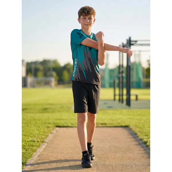  Gyermek prémium funkcionális póló ALTISPORT VOJ/ALK006TR01 FEKETE/KEROZIN 