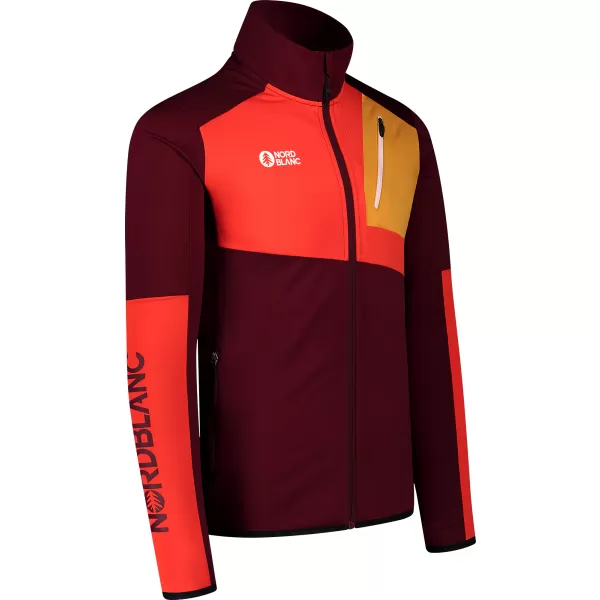  Férfi powerfleece pulóver NORDBLANC RIVER NBSFM8011 BURGUNDIA 