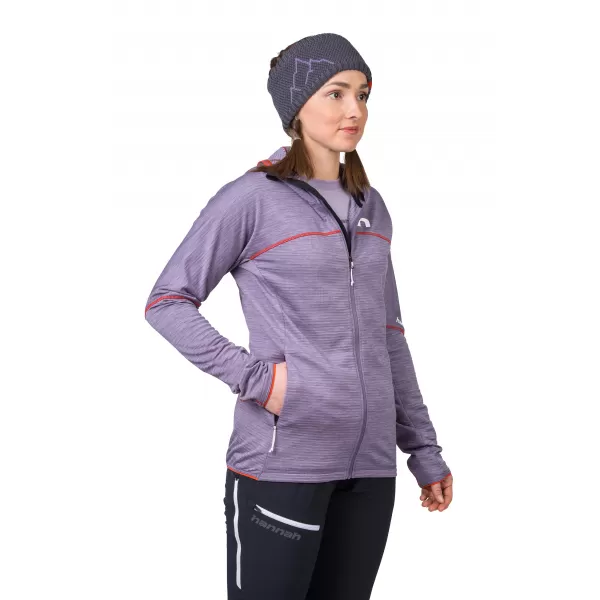  Női pulóver HANNAH MEDA HOODY LEVENDULA SZÜRKE MEL 