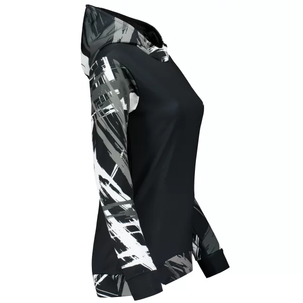  Prémium funkcionális női pulóver ALTISPORT VOJ/ALW039MI01 FEKETE/FEHÉR 