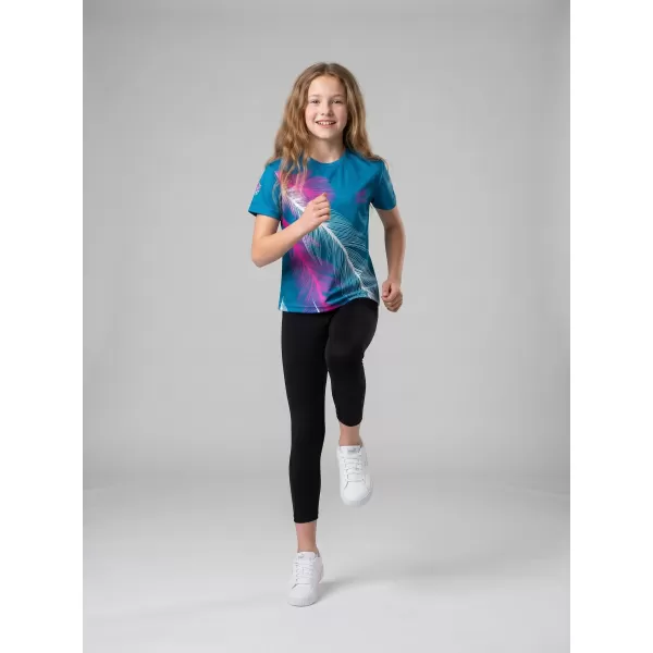  Gyermek prémium funkcionális póló ALTISPORT VOJ/ALK001TR01 BENZIN/RÓZSASZÍN 