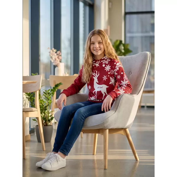  Gyermek prémium funkcionális pulóver ALTISPORT VOJ/ALKVN5MI01 PIROS 