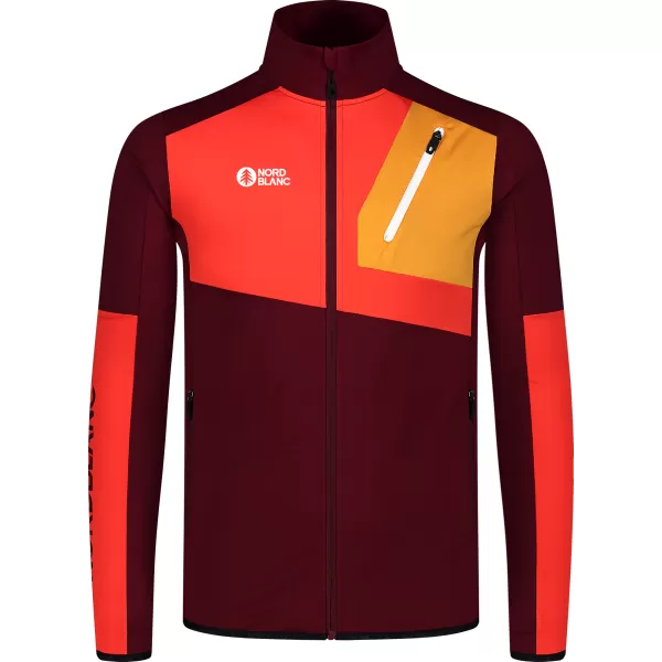  Férfi powerfleece pulóver NORDBLANC RIVER NBSFM8011 BURGUNDIA 