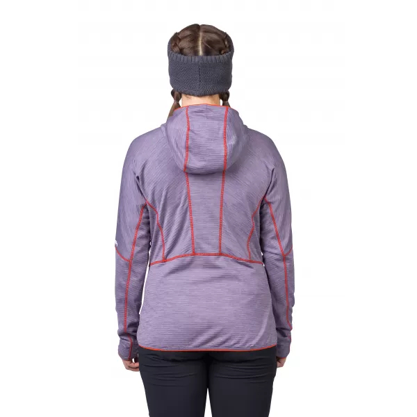  Női pulóver HANNAH MEDA HOODY LEVENDULA SZÜRKE MEL 
