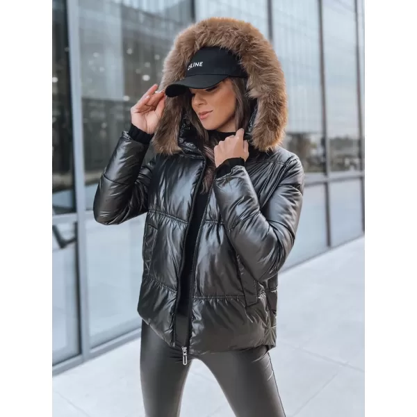  Női kabát DSTREET SPARKLE TY3953 FEKETE 