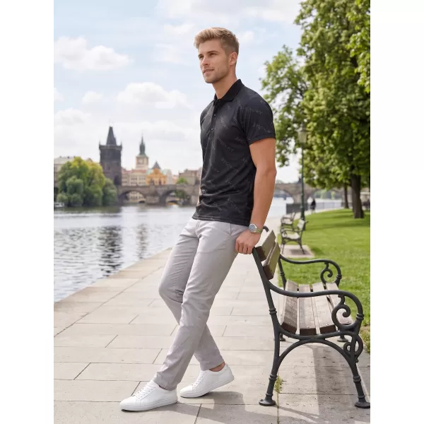  Funkcionális férfi póló prémium gallérral ALTISPORT VOJ/ALM050TR05 FEKETE 