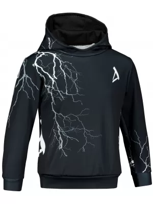 Gyermek prémium funkcionális pulóver ALTISPORT VOJ/ALK004MI01 FEKETE-FEHÉR