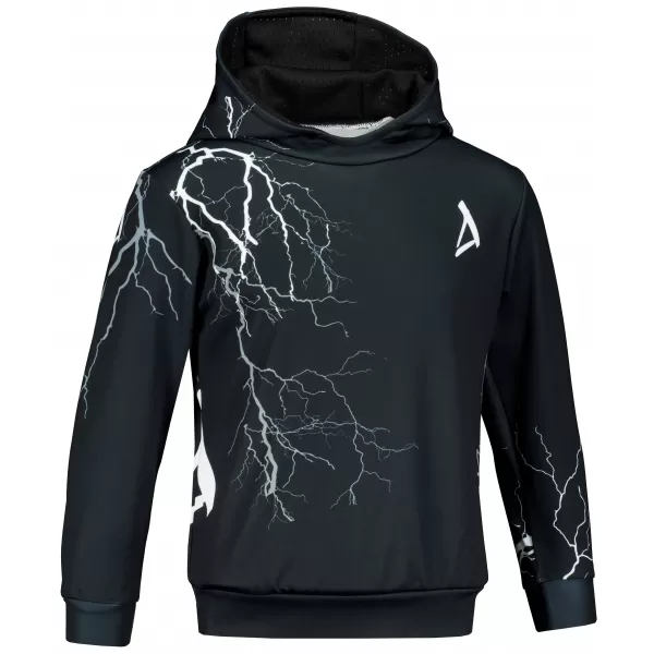  Gyermek prémium funkcionális pulóver ALTISPORT VOJ/ALK004MI01 FEKETE-FEHÉR 