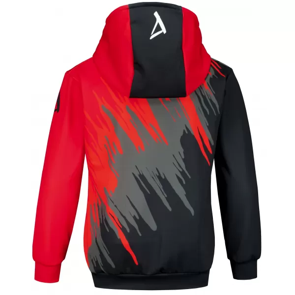 Gyermek prémium funkcionális pulóver ALTISPORT VOJ/ALK006MI01 FEKETE/PIROS 
