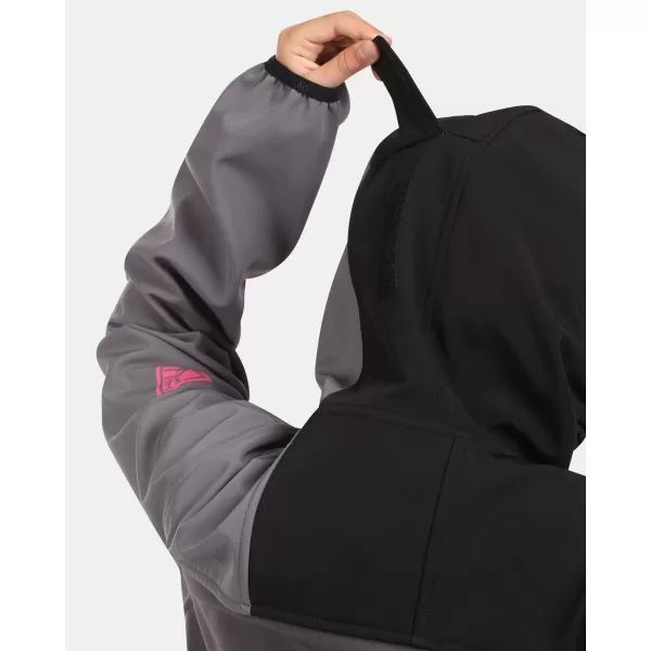 Lányos softshell kabát KILPI RAVIA-J WJ0113KI FEKETE 