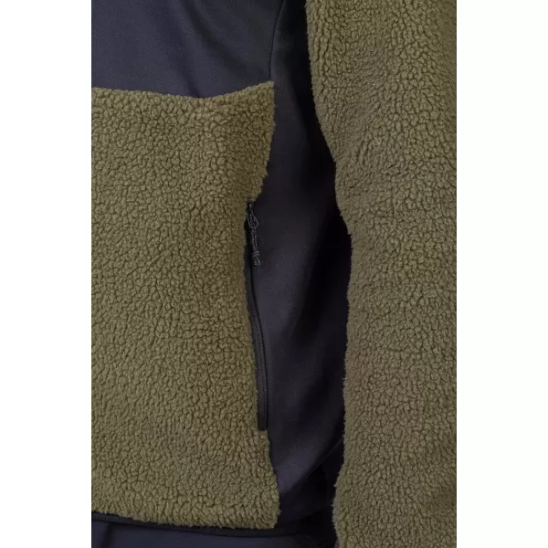  Férfi pulóver HANNAH KODIAK HOODY BOROSTYÁN ZÖLD/ANTRACIT 
