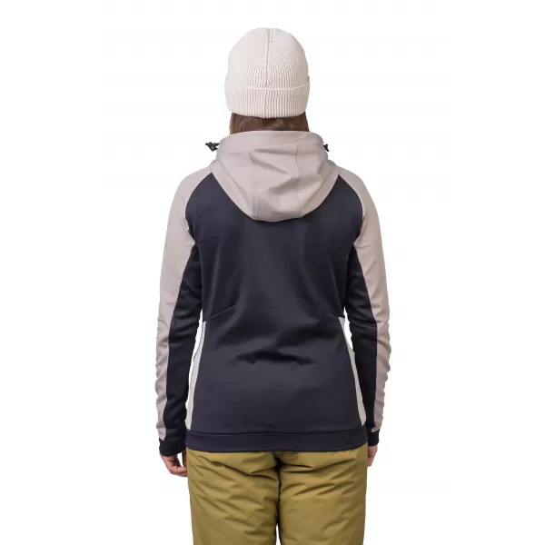  Női pulóver HANNAH NELA HOODY KECSKE/ANTRACIT 