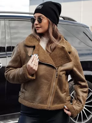 Női kabát DSTREET SOFTSTILL TY4747 KARAMELLA