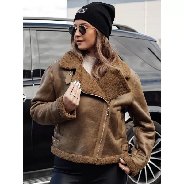  Női kabát DSTREET SOFTSTILL TY4747 KARAMELLA 