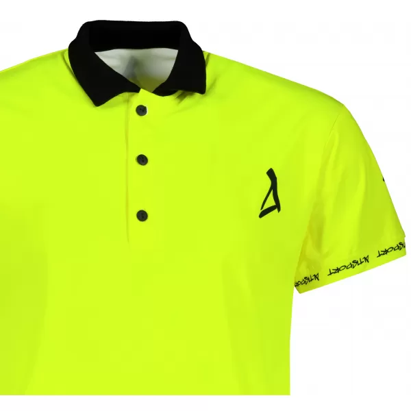  Funkcionális férfi póló prémium gallérral ALTISPORT VOJ/ALM000TR05 NEON SÁRGA 