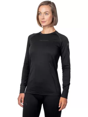 Női termikus póló HANNAH ACTIVE TS L/S W ANTRACIT