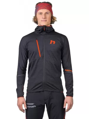 Férfi pulóver HANNAH NIRO HOODY ANTRACIT MEL