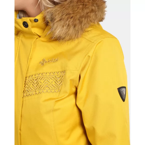  Női télikabát KILPI PERU-W WL0132KI ARANYSÁRGA 