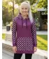Prémium női funkcionális hosszabbított pulóver ALTISPORT VOJ/ALW048MI03 LILA
