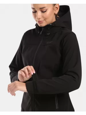 Női softshell kabát KILPI RAVIA-W WL0129KI FEKETE