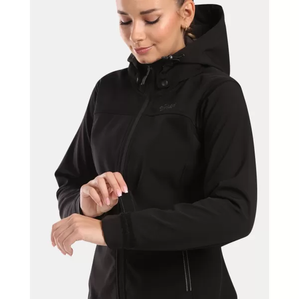  Női softshell kabát KILPI RAVIA-W WL0129KI FEKETE 