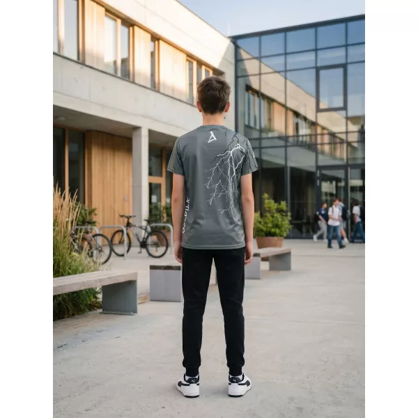  Gyermek prémium funkcionális póló ALTISPORT VOJ/ALK004TR01 GRAFIT 