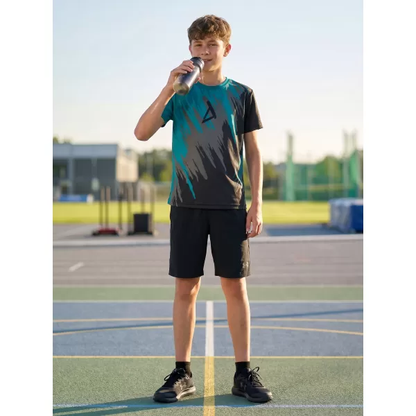  Gyermek prémium funkcionális póló ALTISPORT VOJ/ALK006TR01 FEKETE/KEROZIN 