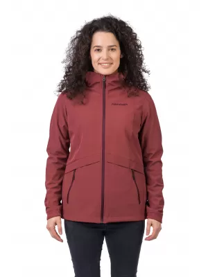 Női softshell kabát HANNAH BRIA ÉGETT ROZSDASZÍN