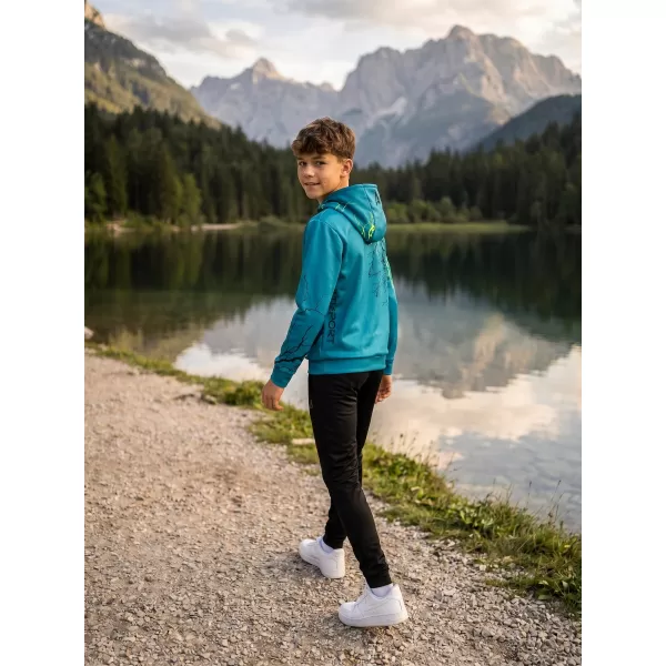  Gyermek prémium funkcionális pulóver ALTISPORT VOJ/ALK004MI01 KEROZIN/SÁRGA 