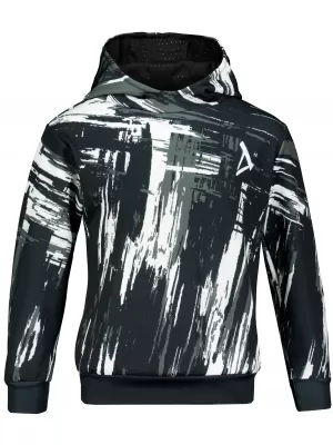 Gyermek prémium funkcionális pulóver ALTISPORT VOJ/ALK010MI01 FEKETE-FEHÉR
