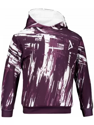 Gyermek prémium funkcionális pulóver ALTISPORT VOJ/ALK010MI01 LILA/FEHÉR