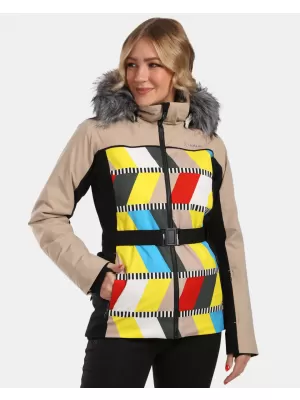 Női sídzseki KILPI CLAIR-W WL0107KI BÉZS