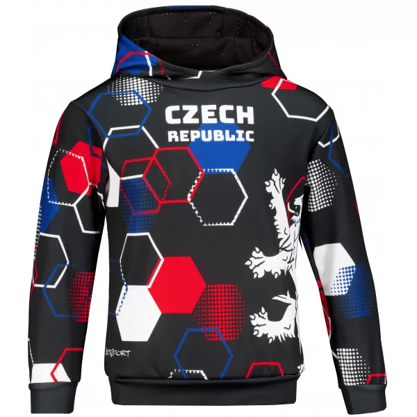  Gyermek prémium funkcionális pulóver ALTISPORT VOJ/ALK036MI01 FEKETE 