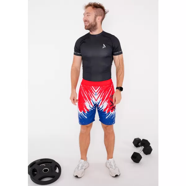  Férfi prémium funkcionális rövidnadrág zsebek nélkül ALTISPORT VOJ/ALM036KRA02 OROSZLÁN 