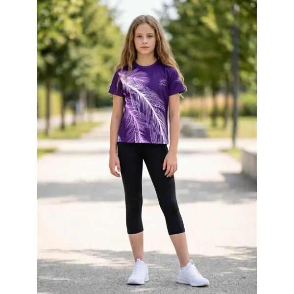  Gyermek prémium funkcionális póló ALTISPORT VOJ/ALK001TR01 LILA 