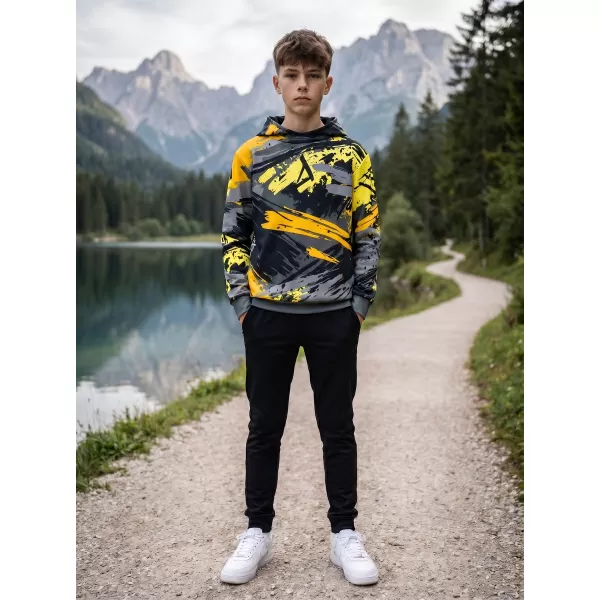  Gyermek prémium funkcionális pulóver ALTISPORT VOJ/ALK014MI01 FEKETE ÉS SÁRGA 