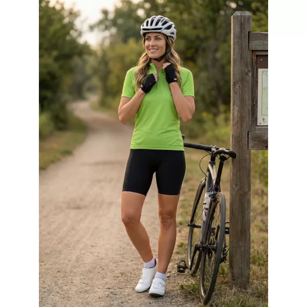  Női kerékpáros mez ALTISPORT NoPrint NP/ALW115NJ LIME ZÖLD 