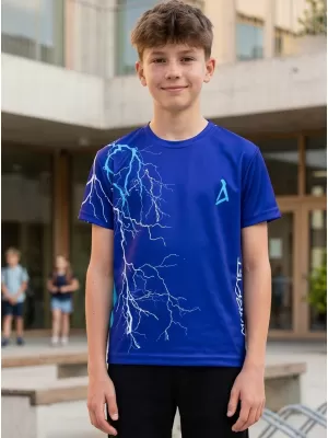 Gyermek prémium funkcionális póló ALTISPORT VOJ/ALK004TR01 KIRÁLYKÉK