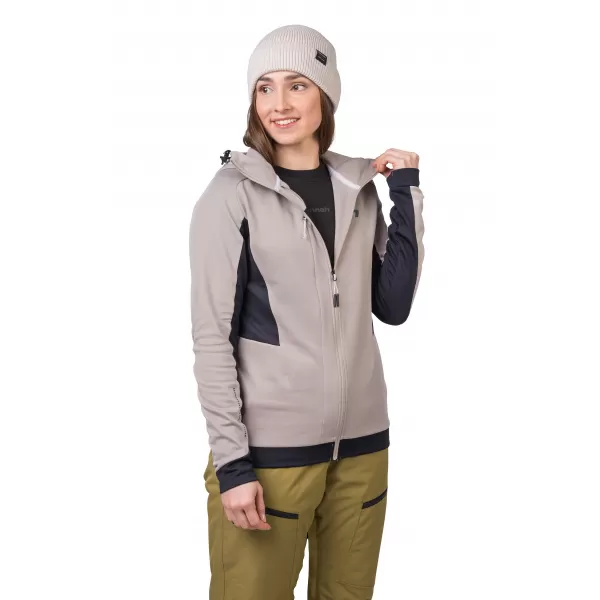  Női pulóver HANNAH NELA HOODY KECSKE/ANTRACIT 