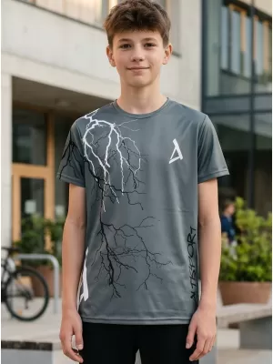 Gyermek prémium funkcionális póló ALTISPORT VOJ/ALK004TR01 GRAFIT
